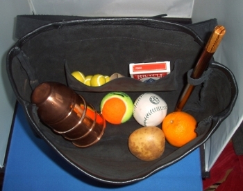 vintage balls balls balls Buskers  magic and Cups Pouch Leather cups     and and Bespoke Cups