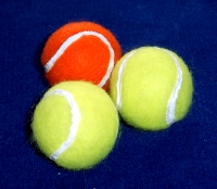 cups and balls mini tennis balls